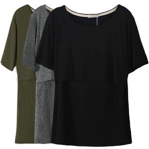 Smallshow Nursing Breastfeeding Shirts (3), Size XL